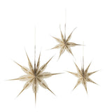 Bloomingville Ilo Stern Weiß Papier 3er Set Weihnachtsstern zum Aufhängen