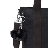 Kipling ASSENI MINI, Mini Tote Bag, Black Noir (schwarz), kleine Handtasche mit Schultergurt