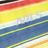 NILS Strandstuhl Blau-Gelb gestreift- Klappstuhl Sonnenstuhl Campingstuhl für Garten, Strand & Outdoor