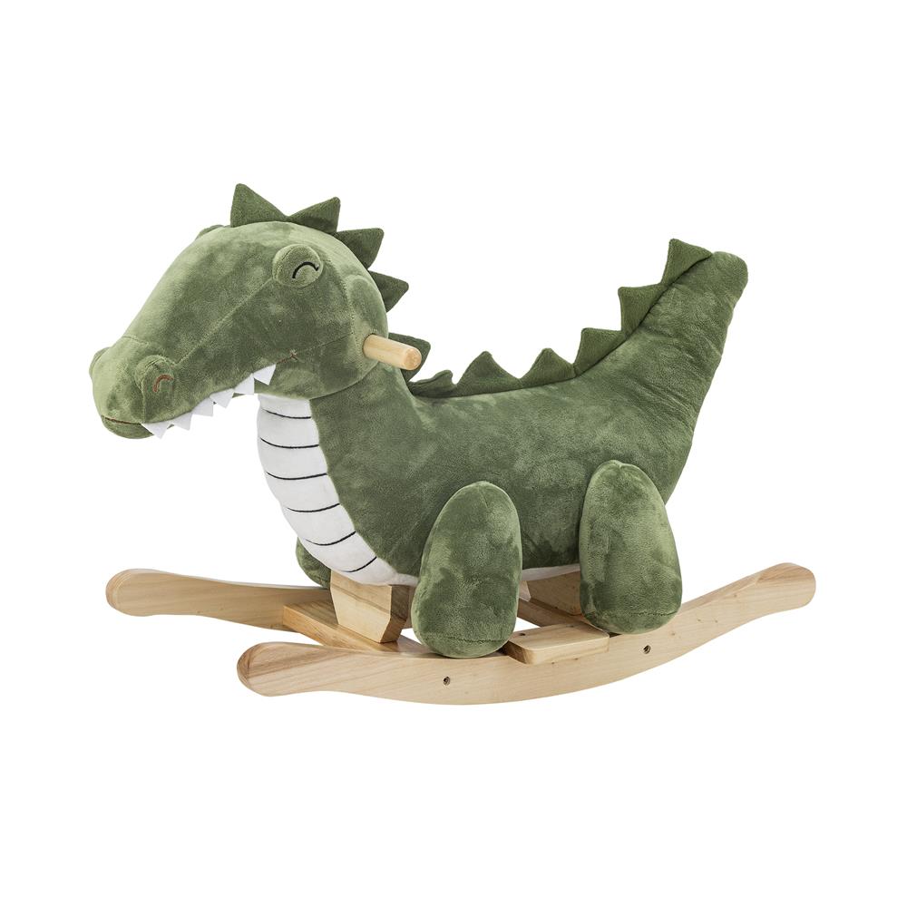 Bloomingville MINI Arnie Schaukeltier Krokodil Grün Polyester 70cm