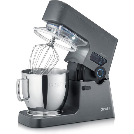 GRAEF Küchenmaschine MYestro Knetmaschine mit 7 Liter Edelstahl Rührschüssel grau | B-Ware