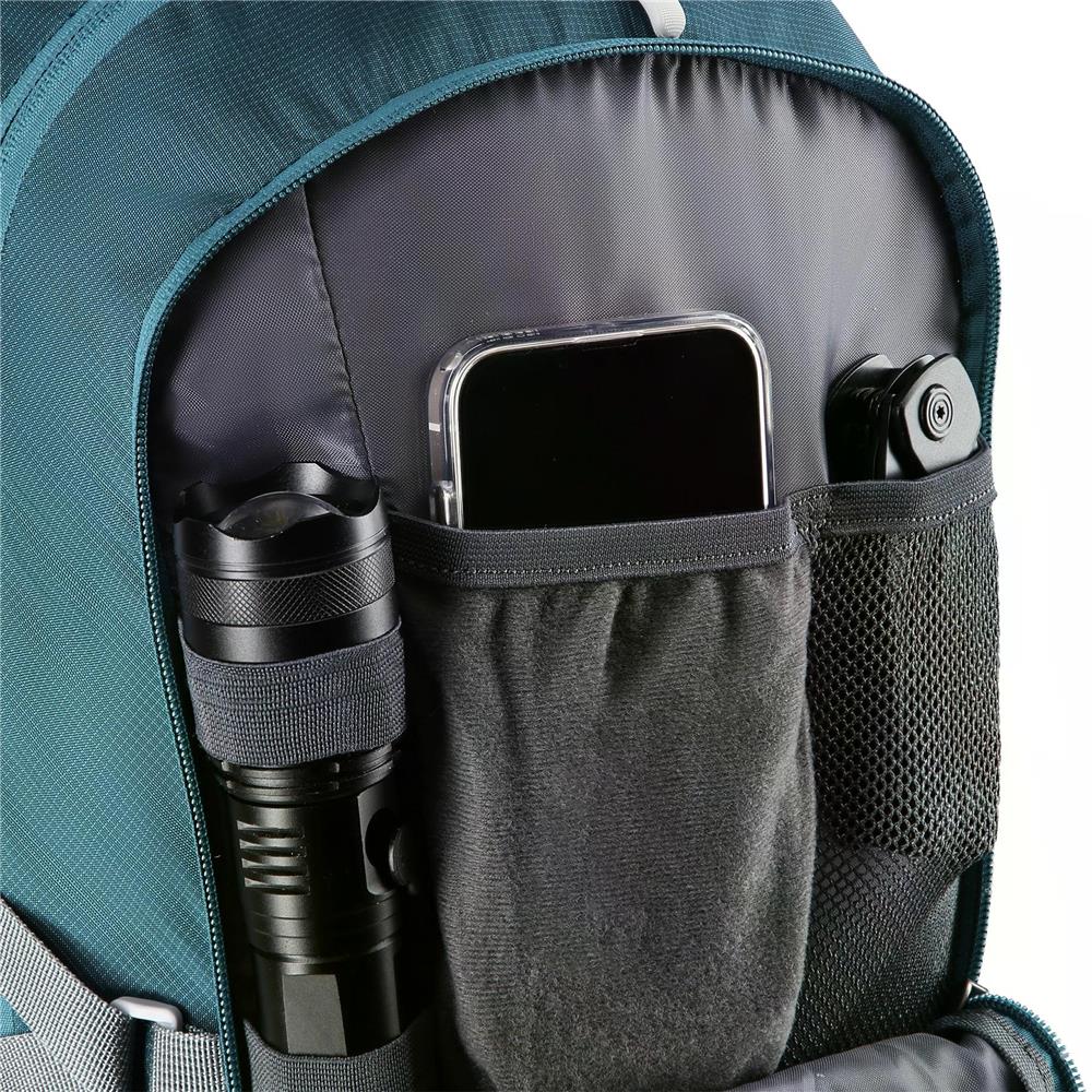 NILS CAMP Trekkingrucksack Ghoster 20L in Blau - Outdoor Rucksack mit Belüftung & Regenhülle