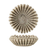 Bloomingville Harmonia Schale D17,5 cm natur - Marmorschale mit Rillenmuster für Tischdeko & Wohnen