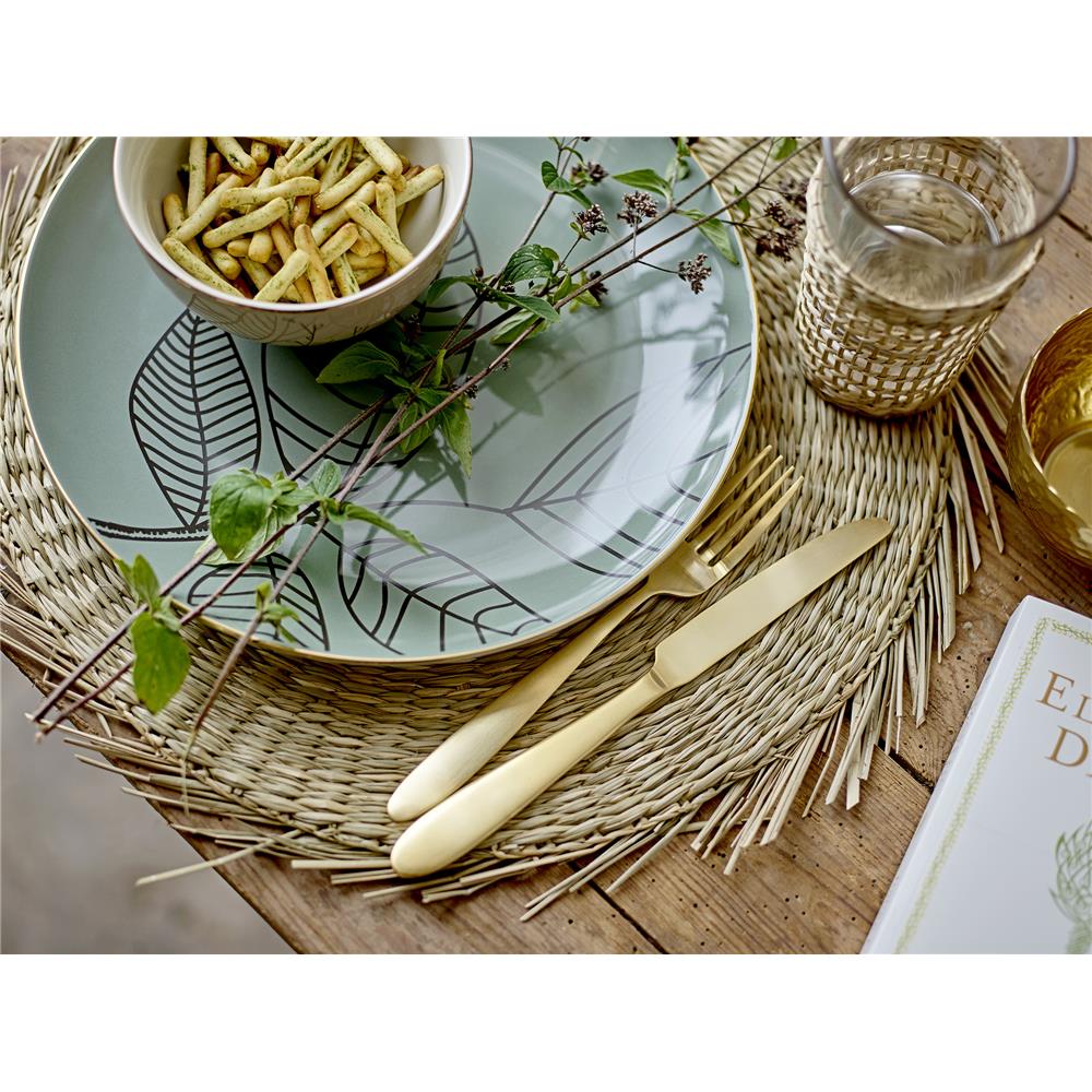 Bloomingville Tischset aus Seegras, 38 cm rundes Platzdeckchen