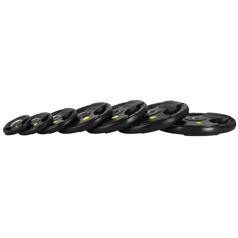 Hantelscheibe 2,5 kg Gummiert 50 mm mit Tri-Grip-Griffe | HMS TOK02 PRO