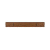 Umbra Flip Wandgarderobe, Garderobenleiste in Walnuss Hell, mit 5 beweglichen Haken in Warmes Gold