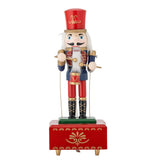 Bloomingville Waltz Spieluhr aus Kiefer in Rot – handbemalte Weihnachtsdeko mit Musik