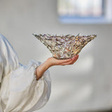 Bloomingville Tinki Dekoschale Glas natur 30 cm strukturiert