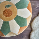 Bloomingville MINI Agnes Hocker Bunt Baumwolle Durchmesser 50cm