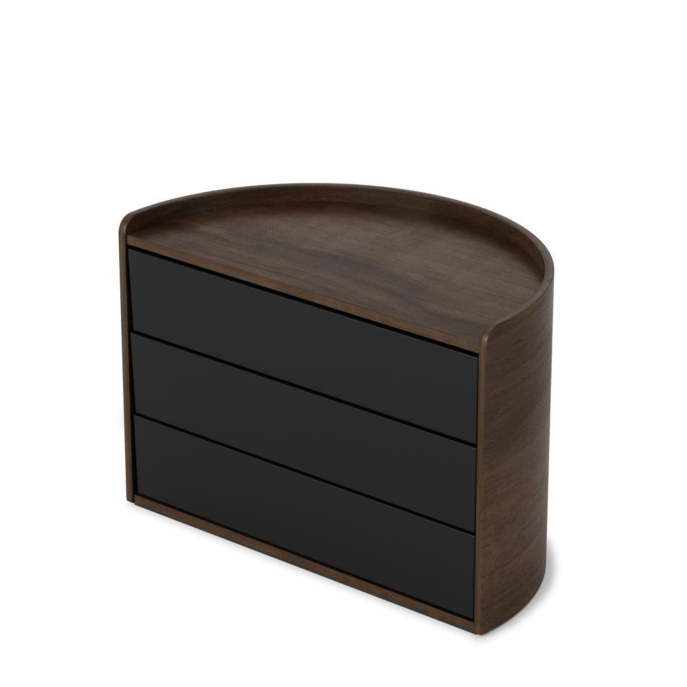 Umbra Moona Schmuckaufbewahrung 3-lagig Braun Holz Make-up Organizer