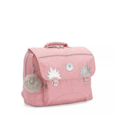 Kipling INIKO, mittelgroße Schultasche, Bridal Rose (rosa), Schulrucksack mit gepolsterten Trägern