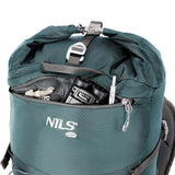 NILS CAMP Trekkingrucksack Kjolen 40L in Grün - Outdoor Rucksack mit Belüftung & Regenhülle