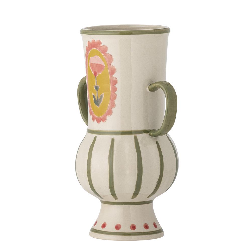 Bloomingville Odina Vase Bunt Steingut Deko-Vase 21cm