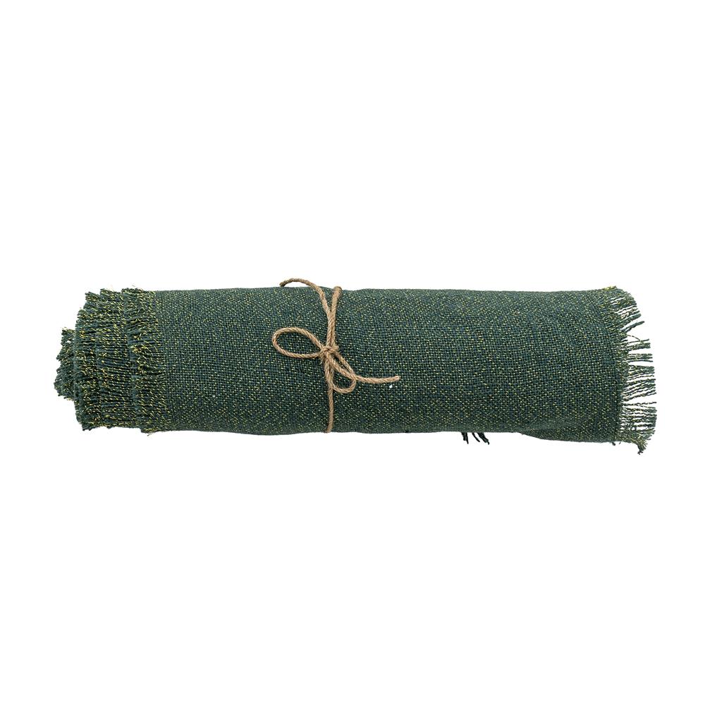Bloomingville Janavi Tischläufer Grün Jute 550 cm Weihnachts-Tischdeko