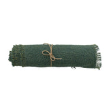 Bloomingville Janavi Tischläufer Grün Jute 550 cm Weihnachts-Tischdeko