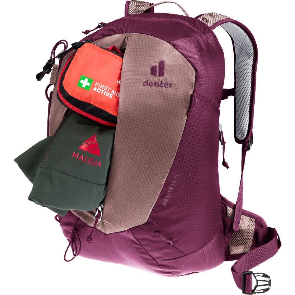 deuter AC Lite 15 SL, Wanderrucksack, ashrose-cassis (braun), 15L