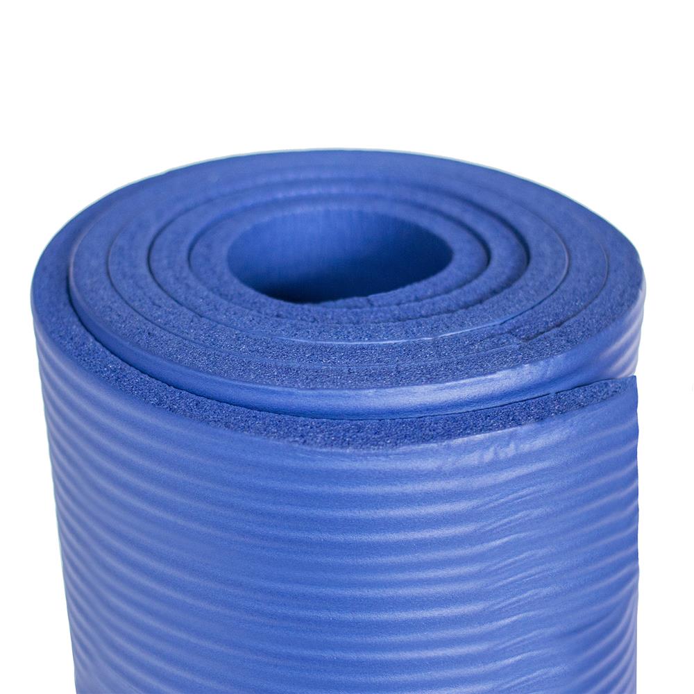 Yogamatte 183 x 61 x 1 cm Fitnessmatte Blau Gymnastikmatte rutschfest | HMS YM03