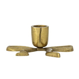Bloomingville Nanda Kerzenhalter Gold Aluminium Schleife Weihnachtsdeko