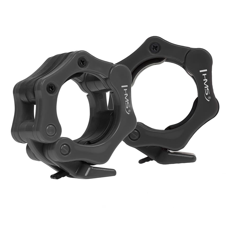Langhantelverschlüsse 50 mm Schwarz Schnellverschluss, 2 Stück | HMS ZG1000