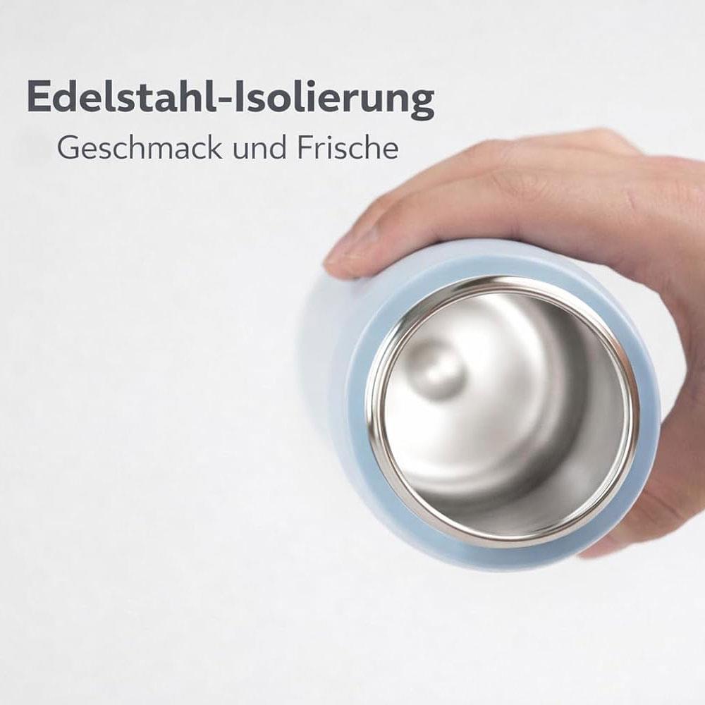 LocknLock Edelstahl Trinkflasche 720 ml Blau - Thermoflasche One-Touch auslaufsicher