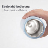 LocknLock Edelstahl Trinkflasche 720 ml Blau - Thermoflasche One-Touch auslaufsicher