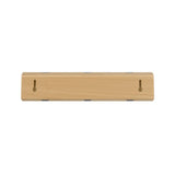 Umbra Flip Wandgarderobe, Garderobenleiste in Natur, mit 3 beweglichen Haken in Silber