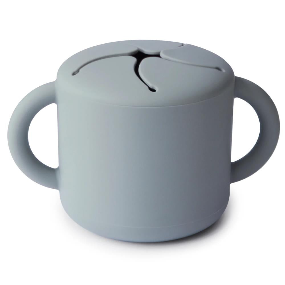 Mushie Snackbecher, Stone, aus Silikon, BPA-frei