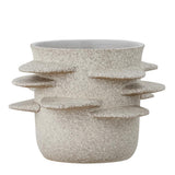 Bloomingville Herold Blumentopf in Natur 10,5x15cm aus Steingut