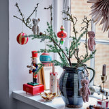 Bloomingville Waltz Spieluhr aus Kiefer in Rot – handbemalte Weihnachtsdeko mit Musik