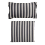 Bloomingville Mundo Kissenbezug (Keine Füllung), Schwarz, Polyester, L66xH9xW58/L75xH45xW9 cm, Set of 2