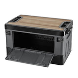 NILS CAMP Transportbox 38L Grau - klappbare Campingbox mit Tischfunktion für Outdoor & Auto