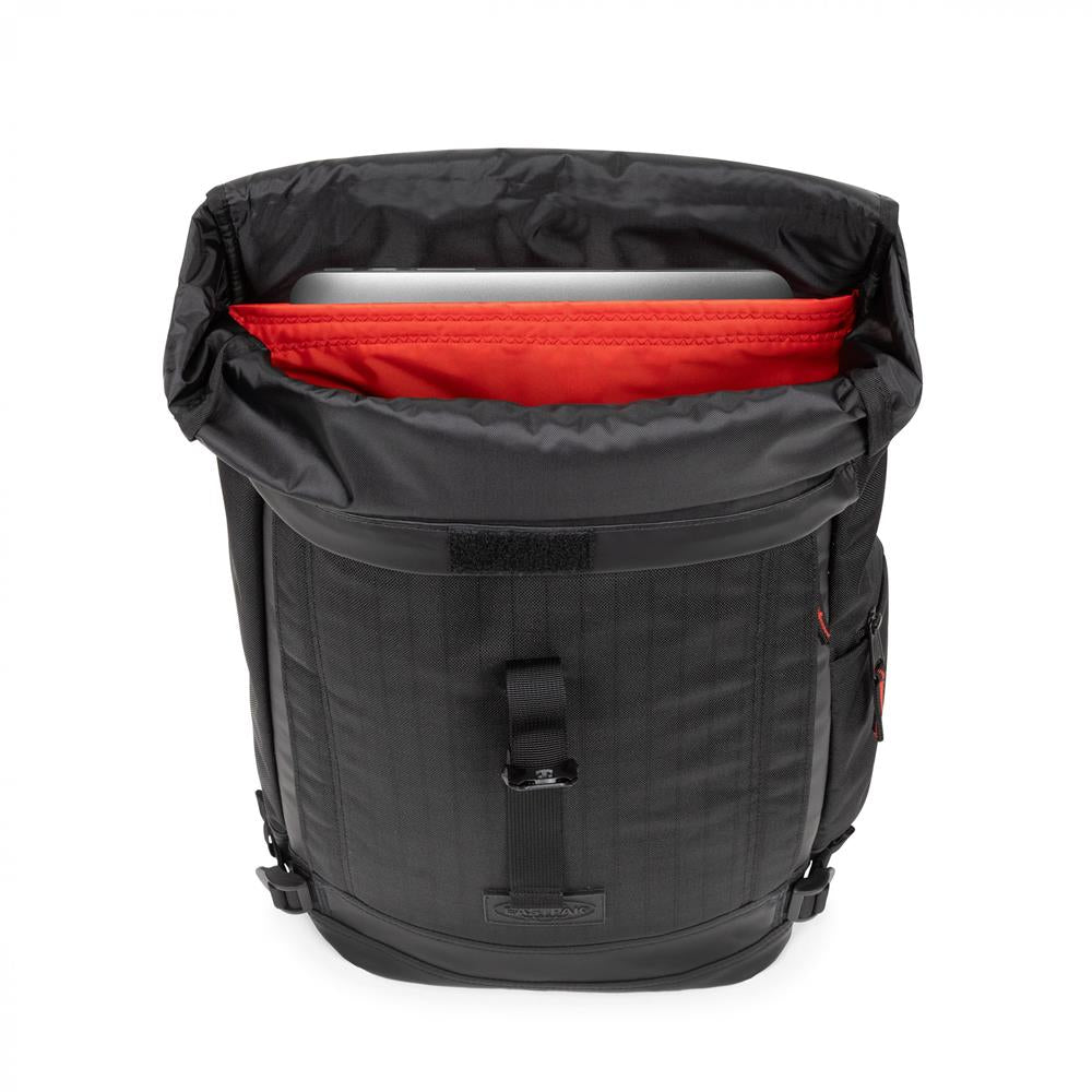 Eastpak TECUM ROLL, Rucksack, CNNCT Rip Black (schwarz), 20L, mit Flaschenhalter und Laptopfach