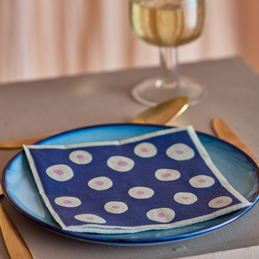 Bloomingville Eviaya Servietten 20er Set bunt Papier Tischdeko Party Esszimmer