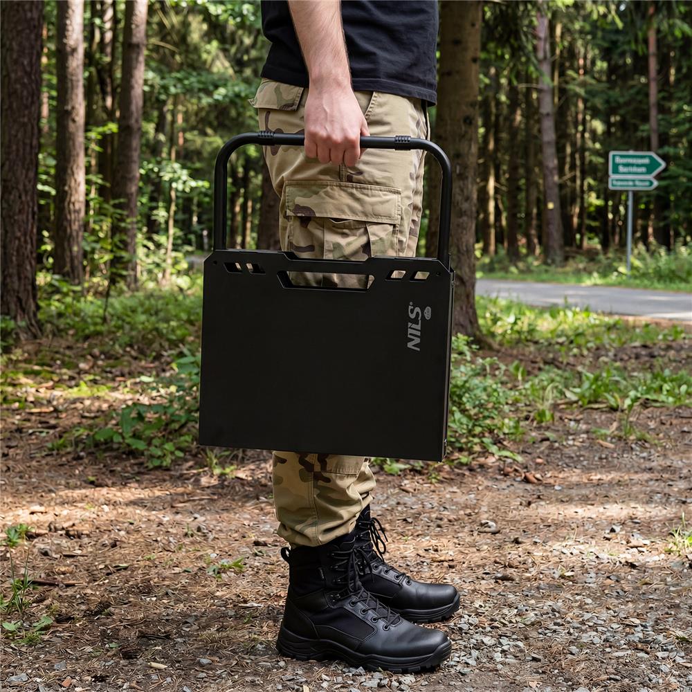 NILS CAMP Campingtisch klappbar schwarz kompakt für Camping Outdoor Garten