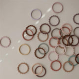 Mushie Beißring Perlen 3er Set, Berry/Marigold/Khaki, Armband aus Silikon, BPA-frei