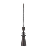 Bloomingville Armel Kerzenhalter Schwarz Mangoholz 8x26cm