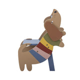 Bloomingville MINI Charlie Stuhl bunt - Kinderstuhl Hund Design Holz Stuhl Kinderzimmer Sitzmöbel