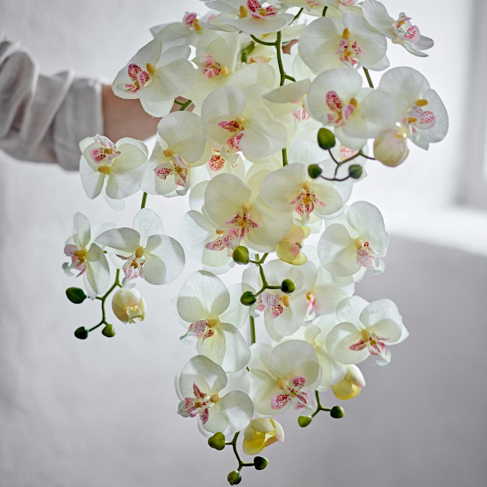 Bloomingville Orchid Kunstblume Stiel Weiß 94 cm