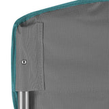 NILS CAMP Campingstuhl Grau-Grün - gepolsterter Klappstuhl mit Armlehnen für Camping, Garten & Angeln