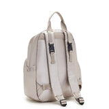 Kipling MAISIE, Wickelrucksack, Metallic Glow (beige), Babyrucksack mit Wickelauflage & Fächern