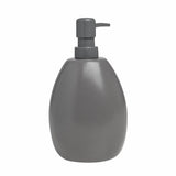 Umbra Joey Seifenspender 590 ml mit Schwammhalter aus Keramik Anthrazit