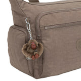 Kipling GABBIE, mittelgroße Umhängetasche, True Beige (beige), Crossbody Tasche mit vielen Fächern